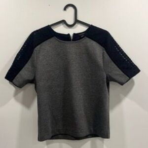 Anne Taylor Ponte Scuba Knit Top